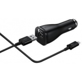 Chargeur rapide automatique Samsung Micro-USB 2 Ampères 100 CM - Original - Noir - Cloque