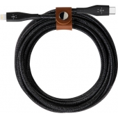 Bracelet en cuir Belkin Boost Charge USB-C vers Lightning - Noir - 1.2 Meter