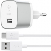 Chargeur secteur USB-C Belkin Quick Charge 3.0 - argent