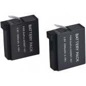 Batterie caméra pour GoPro Hero 4 - 1600 mAh - Duopack 