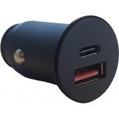 Chargeur de voiture Duo Charge rapide 3.0 (USB) et alimentation électrique (USB-C)