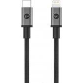 Câble Mophie USB-C vers Lightning - Noir - Nylon - 1 mètre