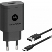 Chargeur rapide Motorola Turbo 15W Noir - USB-C - 100CM - Original