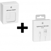 Chargeur Apple Lightning - Blister d'origine - 12 Watt - 2 mètres	