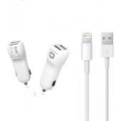 Chargeur allume-cigare Apple Lightning Cable - 2 ampères - 0.5 Meter